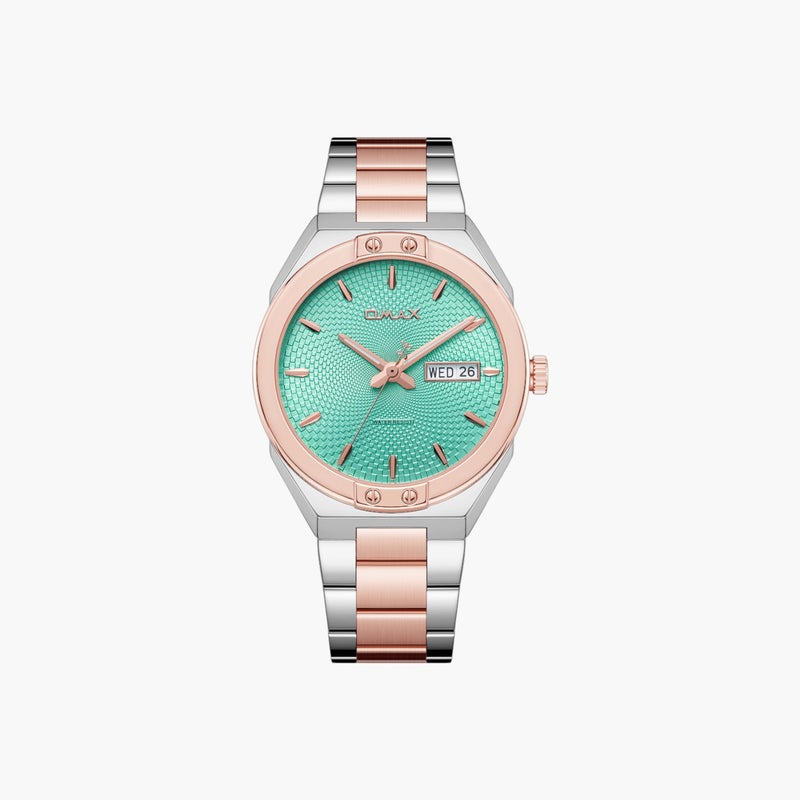 OMAX Two-Tone Stainless Steel Watch for Women - Image 1